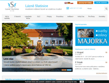 Tablet Screenshot of lazneslatinice.cz